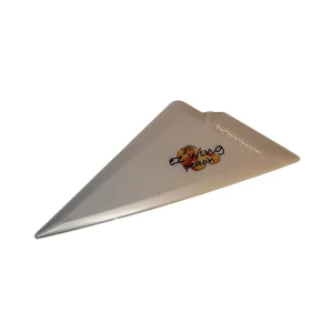 Peach EZ Wing Tool with Conforming and Stiffness Properties for Scratch-Free Application.