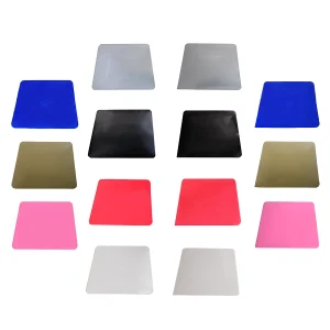 Fusion 4 inches Hard Cards in a variety of colors for use in automotive tinting.