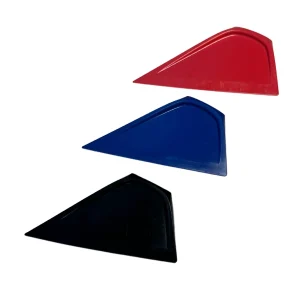 Red, blue, and black Little Foot tools with pointed blades for precision work.